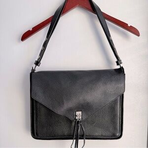 Rebecca Minkoff Adjustable Crossbody Messenger Bag Black